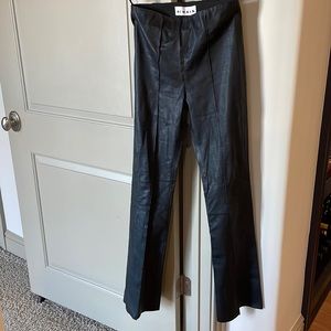 REMAIN Stretch Leather Bootcut Pant